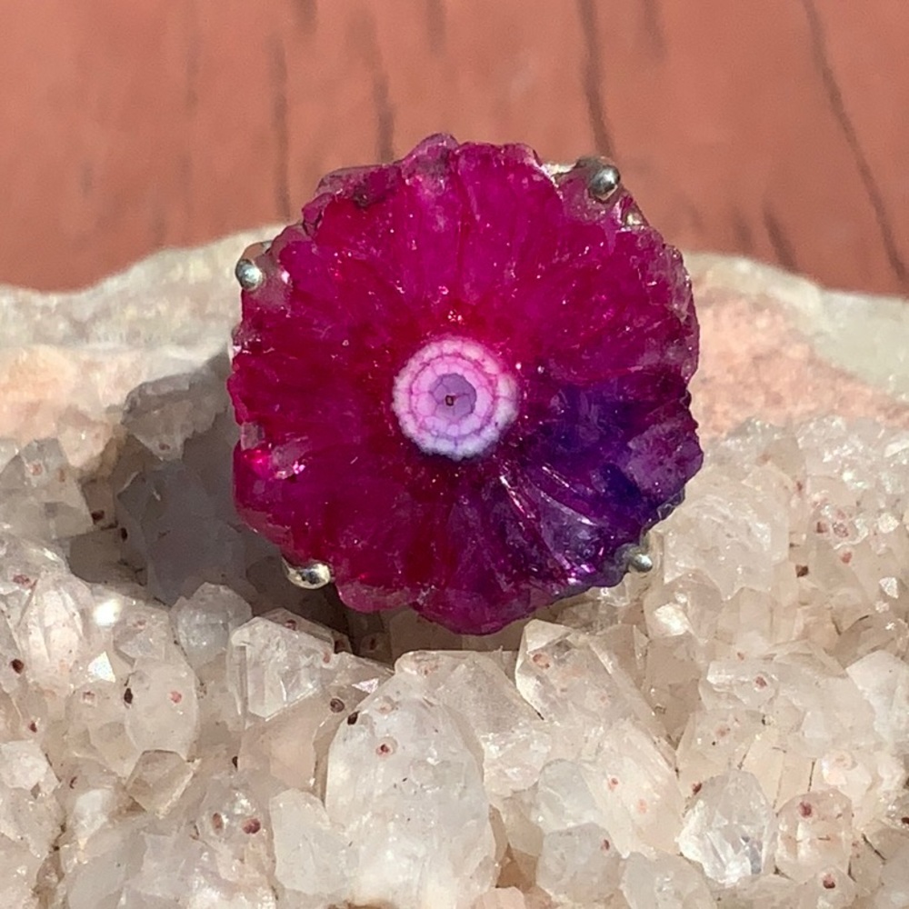 BOUTIQUE MULTI COLOR QUARTZ EYE 925 SILVER RING, 8 - Picture 7 of 13